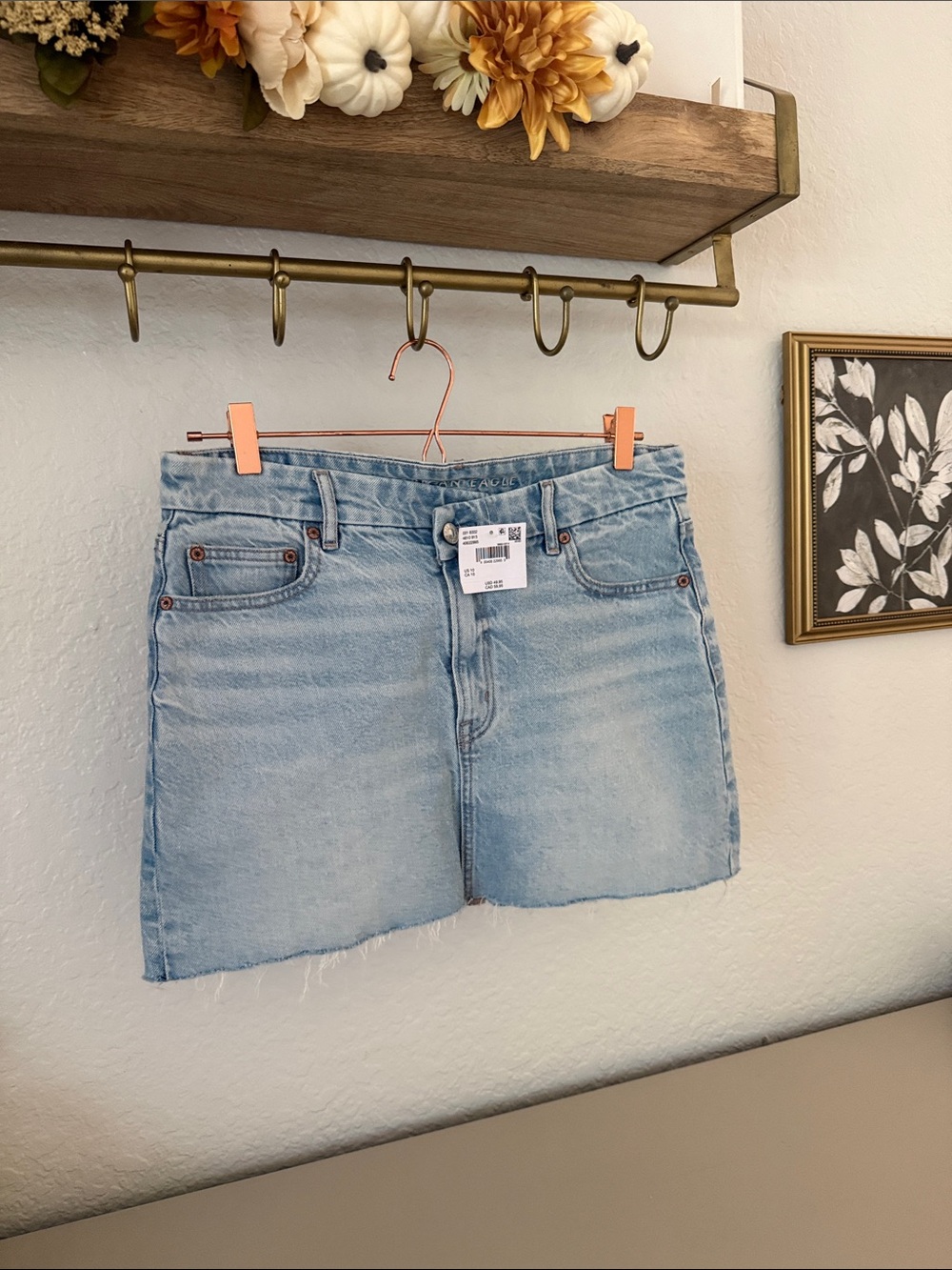 American Eagle Outfitters Light Blue Denim Skirt